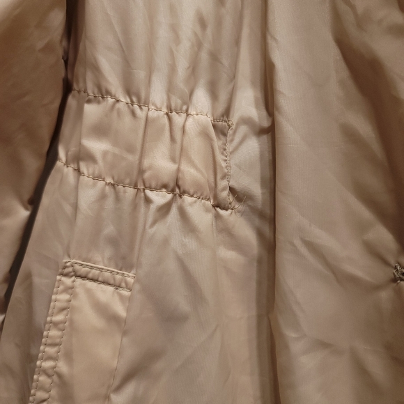 VINTAGE 1960's ALLIGATOR LACOSTE Full-Fit Utility Hooded Belted Trech Coat Sz L - Picture 6 of 12